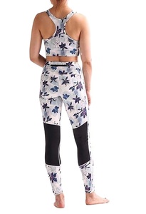 Women High Quality Two Piece Summer Yoga Set Custom Design Sublimation Embroidered Square <b>Short</b> Skinny Fit New Arrival 2027 - Product Image 4