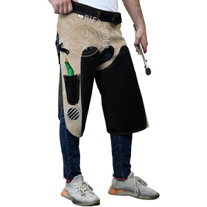 Tablier en cuir de forgeron de vente chaude 4 poches pour sabot et couteau à boucle avec sangle réglable Design ergonomique robuste - Product Image 1