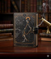 Livre des sorts en cuir Journal Deckle Edge vintage papier Grimoire imprimé Journal gothique cahier crâne amant Antique carnet de croquis
