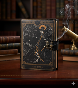 Livre des sorts en cuir Journal Deckle Edge vintage papier Grimoire imprimé Journal gothique cahier crâne amant Antique carnet de croquis - Product Image 5