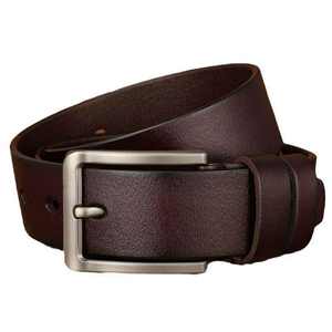 Ceinture décontractée vintage en cuir de vache véritable peint pour homme avec boucle en cuivre à cadre rigide, durable, largeur 38 mm, longueur 110-125 cm - Product Image 5