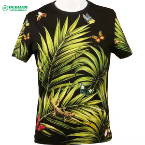 T-shirt de sport pour homme, nouvelle conception, impression numérique, sur mesure, couleur personnalisée, coupe oversize, 100% coton biologique, vente en gros OEM - Product Image 5