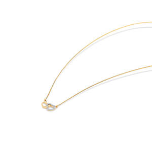 สร้อยคอทองคำประดับเพชรดีไซน์ทันสมัย - Product Image 4