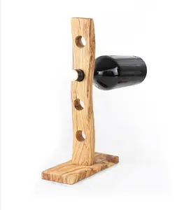 ที่ใส่ขวดไม้มะกอกตูนิเซียเป็นมิตรต่อสิ่งแวดล้อมทำด้วยมือคุณภาพสูงที่ตั้งโชว์ทำจากไม้สี่ชั้นแบบชนบทสำหรับบ้าน - Product Image 1