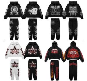 Ensemble de survêtement unisexe, sweat à capuche et pantalon de jogging, vêtements de sport confortables pour hommes et femmes, survêtement unisexe de qualité supérieure, ensemble deux pièces - Product Image 5