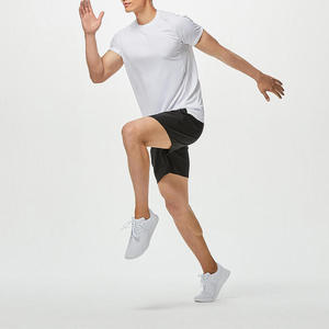 Pantalones cortos de golf para hombre personalizados al por mayor, informales, elásticos, con parte delantera plana, ligeros, para entrenamiento en el gimnasio, pantalones cortos para hombre de secado rápido con bolsillos - Product Image 4