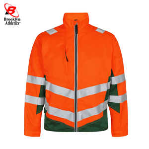 Logo personnalisé pour hommes Veste de sécurité réfléchissante haute visibilité Vêtements de travail haute visibilité Vêtements de travail de construction en polyester et nylon étanches - Product Image 5