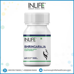 Supplément d'extrait de Bhringraj ayurvédique de 60 capsules végétariennes les plus vendues pour les cheveux des adultes, la peau des ongles, la santé des femmes enceintes - Product Image 6