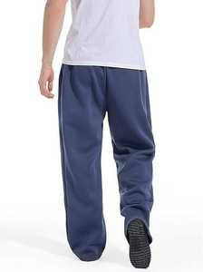 Pantalon de jogging ample et surdimensionné en molleton imperméable pour homme, logo personnalisé, haute qualité, décontracté, élastique, extensible - Product Image 3