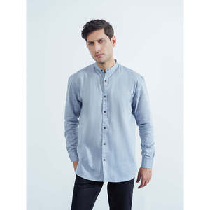 Camisa Casual de Hombre CHIYA, Manga Larga, Corte Ajustado, 100% Algodón Popelina, Tejido Transpirable, Talla 3XL para Otoño - Product Image 2