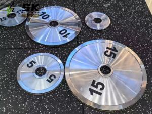 SK 2026 OEM Personalizado Competição Powerlifting Discos para Academia KG Ferro Fundido Aço Olímpico Placas de Peso Conjuntos - Product Image 2