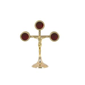Nouveau Crucifix en laiton personnalisé accessoire religieux fait à la main pour la décoration d'autel d'église Style de cadeau OEM ODM - Product Image 6