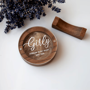 Urne souvenir ronde en bois de haute qualité pour cendres urne pour animaux de compagnie nouvelle arrivée en gros du Vietnam fournitures funéraires - Product Image 2