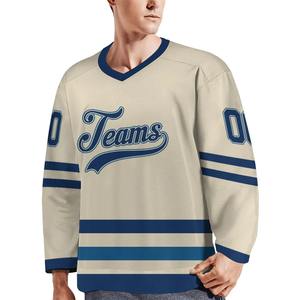 Camiseta de hockey sobre hielo personalizada, tinte de impresión por sublimación de poliéster con nombre y número, servicio OEM para equipo personalizado - Product Image 6