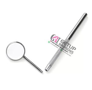 Haute Qualité Nouveau Plein Argent Extension De Cils Cercle Conception Miroir En Acier Inoxydable Avec Votre Propre Logo Personnalisé Instruments De Beauté - Product Image 6