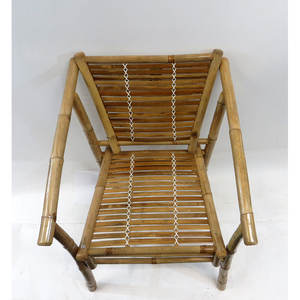 Stackable <b>Bamboo</b> Lounge <b>Chair</b> Set for Patio & Yard - Product Image 3