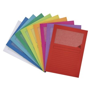 Customisable File <strong>Document</strong> Folder with Window Study Office Multicolor Accessory Supply Working Efficiency Quality <strong>Design</strong> No MOQ