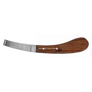 Cuchillo de pezuña veterinario quirúrgico profesional, herramientas de herrador pequeño, cuchillo de bucle de pezuña de caballo de ganado, juego de mango de madera, cuchillos de herrador - Product Image 2