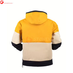 Latest Design High Quality Custom Logo Colors <b>Thin</b> Eco-Friendly Canvas <b>Waterproof</b> Windproof Hooded Windbreaker <b>Jacket</b> for Men - Product Image 6