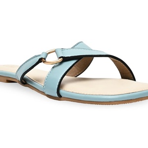 2024 NOUVELLE COLLECTION PRINTEMPS ÉTÉ POUR LES FEMMES VÊTEMENTS DÉCONTRACTÉS ET DE BUREAU CHAUSSONS PLATES CROISÉES SANGLES ÉLÉGANTES À BOUT CARRÉ RESPIRANT - Product Image 3