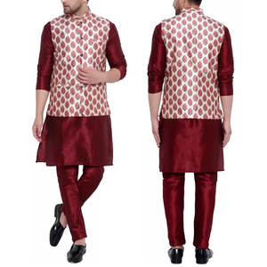 Vente en gros de gilets personnalisés pour hommes nouvellement conçus Slim Fit avec décoration de poche tissu matériel style d'impression à vendre - Product Image 5