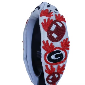 Diadema con cuentas moradas Diademas exclusivas de tamaño personalizado para mujeres y niñas Directamente desde la India - Product Image 5