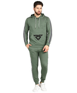 Nouveau Design Slimfit Hommes Femmes Jogging Ensembles Épais Coton Polaire À Capuche Survêtements Rayures Style Pantalon Taille XL Gym - Product Image 1