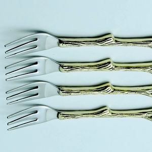 ชุดช้อนส้อมหรูหรา ใช้ซ้ำได้ ทำจากสแตนเลส ด้ามจับเรซิ่น เป็นมิตรกับสิ่งแวดล้อม เหมาะสำหรับงานเลี้ยง บ้าน โรงแรม - Product Image 1