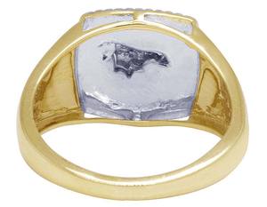 Anillo de moissanita de Toro del zodiaco para hombre, joyería de Hip Hop de diamante redondo de plata de ley S925 - Product Image 4