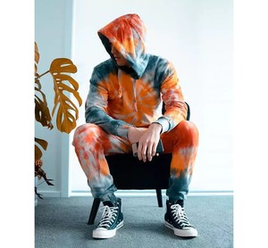 Wholesale High Quality Men's Plus Hoodie Tracksuits Set XL Fitness Breathable Custom Logo Training Jogging Suits Sublimation - Product Image 2