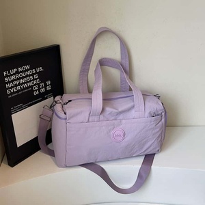 Lavender Nylon <b>Duffel</b> <b>Bag</b> 25L Zipper Closure Detachable Strap Unisex Sports Travel <b>Bag</b> - Product Image 1