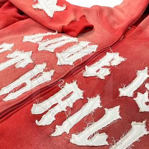 เสื้อฮู้ดโอเวอร์ไซส์แฟชั่นสำหรับผู้ชาย, เสื้อผ้าแนวสตรีทผ้าฝ้ายผสมสีจางไปแดดมีกระเป๋าด้านข้างพิมพ์ลายดิจิทัลสำหรับฤดูใบไม้ร่วง - Product Image 5