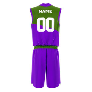 Nuevo estilo uniforme de baloncesto hecho con 100% poliéster precio barato al por mayor uniforme de baloncesto - Product Image 2