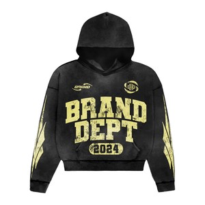 Waffle Knit Unisex Hoodie <b>Thermal</b> Cotton Fleece Pullover Sweatshirt Textured Casual Loose Fit Streetwear Hooded <b>Top</b> - Product Image 5