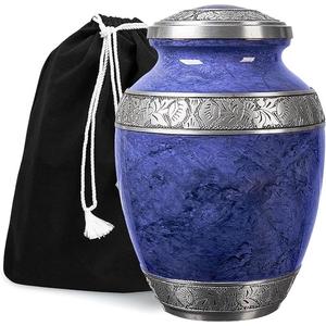Urnas de cremación de metal de nuevo diseño púrpura para mantener seguras las cenizas humanas del exportador y fabricante indio - Product Image 1