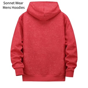 <b>Mens</b> winter Long-Sleeved Pocket Distressed Zipper Hooded Sweatshirt Jacket Casual - Product Image 4
