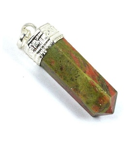 Wholesale FARHAN CRYSTAL Super Fine Unakite Gemstone Pencil Pendant Stylish Mascot Design Carved Engraving Technique <b>Craft</b> - Product Image 3