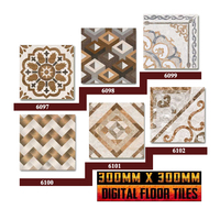 Carreaux de sol en céramique numériques 300x300 mm pour bureaux, bâtiments, villas, intérieur et extérieur, carrelage de sol de haute qualité