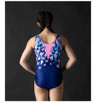 Nouveau style de danse artistique justaucorps de gymnastique à motifs bon marché pour enfant vente en gros