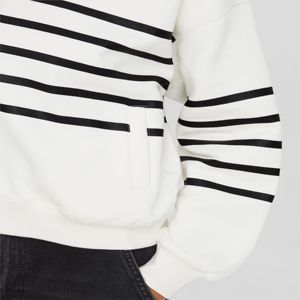 Moda personalizada de gran tamaño grueso cuarto Zip Up cuello alto sudaderas con capucha para las mujeres - Product Image 6