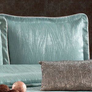 Guzide Lilyana Turquoise 4-Piece Customized Classic Luxury Home <b>Bedspread</b> <b>Set</b> 100% Chenille Organic Woven Striped Washable Ant - Product Image 3