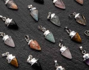 Pendentifs en argent sterling en gros, style bohème vintage, mélange de pierres précieuses, chaînes de pendentifs bruts, charme pour mariage, fête, style bohème, pendentifs fins - Product Image 5