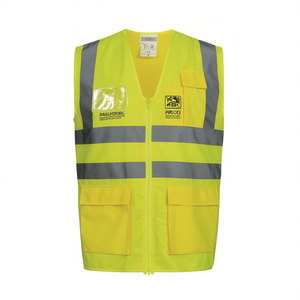 Chaleco de Alta Visibilidad SAFESTYLE ALBIN Amarillo con Pegatinas Reflectantes y Luces, Certificado ISO 20471 e ISO 13688 - Product Image 2