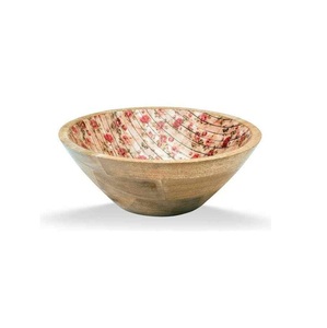 Bol de service alimentaire à salade imprimé en bois écologique pour restaurant, maison et hôtel, bol bon marché pour fête de mariage - Product Image 4