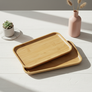 Bandeja de Té 3203031-30X20 al por Mayor, Tabla de Madera Completa con Mango de Madera Contrachapada para Exportación - Product Image 6