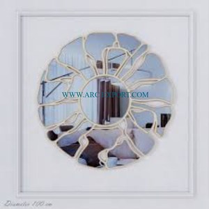 Marco chapado en oro de Metal antiguo, espejo de pared elegante para interiores y exteriores para el hogar de lujo, diseño admirable, espejo de nueva apariencia hecho a mano - Product Image 2