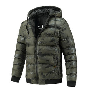 Venta al por mayor 2025 Casual Street Winter desmontable Hood Puffer chaqueta de invierno de los hombres de invierno cálido Slim Fit grueso burbuja abrigo - Product Image 6
