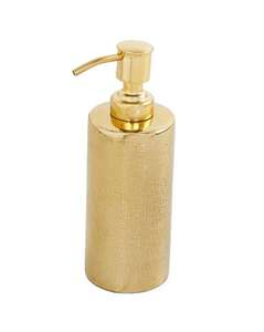 Distributeur de savon décoratif de luxe en laiton unique, étanche, anti-rayures, avec pompe lisse pour lavabo de salle de bain - Product Image 1