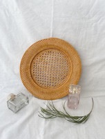 Sous-plats jetables en rotin faits à la main, écologiques, 100 pièces, style européen, pour fêtes, vente en gros à prix abordable, pour la table à manger et la décoration intérieure