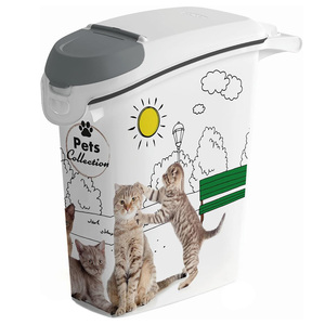 Hermético 10kg 23L Contenedor de comida para gatos 23x51x50cm Colección de mascotas Almacenamiento y contenedor - Product Image 1